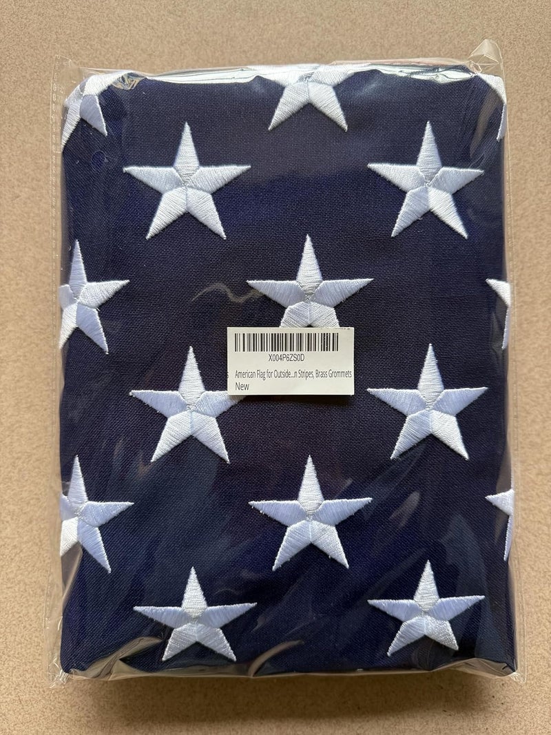 VORENUS American Flag for Outside 3x5 FT, Deluxe Heavy Duty Spun Polyster, TearProof and Waterproof Super Tough Series, All Weather High Wind USA US Flag with Embroidered Stars, Sewn Stripes, Brass Grommets - Image 2